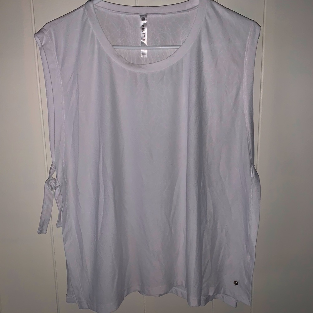 Fabletics white workout tank